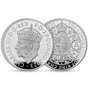 The Coronation of His Majesty King Charles III 1 oz Silver 2023 Proof - Zdjęcie 1 z 6