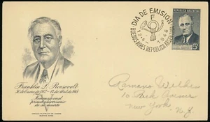 Argentina Franklin D. Roosevelt 1946 Death Anniversary 5c Postage #551 FDC Cover - Picture 1 of 1