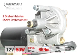 WG88BD82-2 Getriebemotor 88mm 12V 80W 60Nm 35U/min Kran Seilwinde Grill - Bild 1 von 9