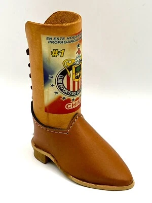 Chivas Club Deportivo Guadalajara Bota de Cuero Recuerdo Fútbol Fútbol México Foto 1 de 4