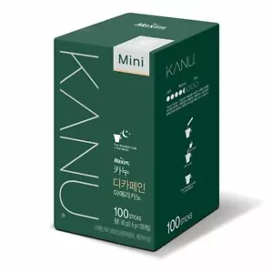 Korea Maxim KANU Mini Decaffeina Americano Caffè Istantaneo 10/30/100 Bastoncini - Foto 1 di 8