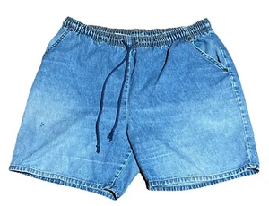 Vintage Bobbie Brooks Shorts Womens Large 16 Blue Denim Stretch Mom Shorts 90s - Picture 1 of 3