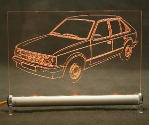 Opel Kadett D als  AutoGravur auf LED-Leuchtschild - Picture 1 of 1