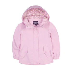 Rokka&Rolla Girls' Rain Jacket Waterproof Rubber Slicker Toddler Raincoat Kids - Picture 1 of 19