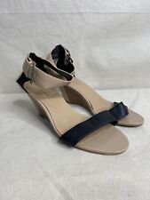 New Look Size 6 Heels Wedge Ankle Strap Brown Open Toe Holiday Cruise Summer