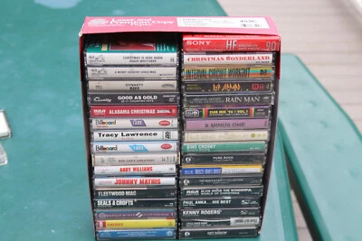 Cassette Lot of 35 Rock, Soundtracks, Christmas, hit collections, etc. see list - Image 1 of 4