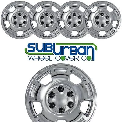 Juego nuevo de 4 cubiertas de rueda cromadas de 17" para Chevrolet Tahoe # IMP-347X 2007-2013 para algunos Foto 1 de 4