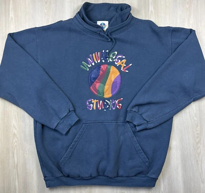 Sudadera Vintage Años 90 Universal Studios Estampado Repujado Hecha en EE. UU. Talla Grande Foto 1 de 4
