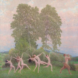 The dance of the Fawn - Maximilian Lenz, Museum-quality art print, Wall art - Picture 1 of 4