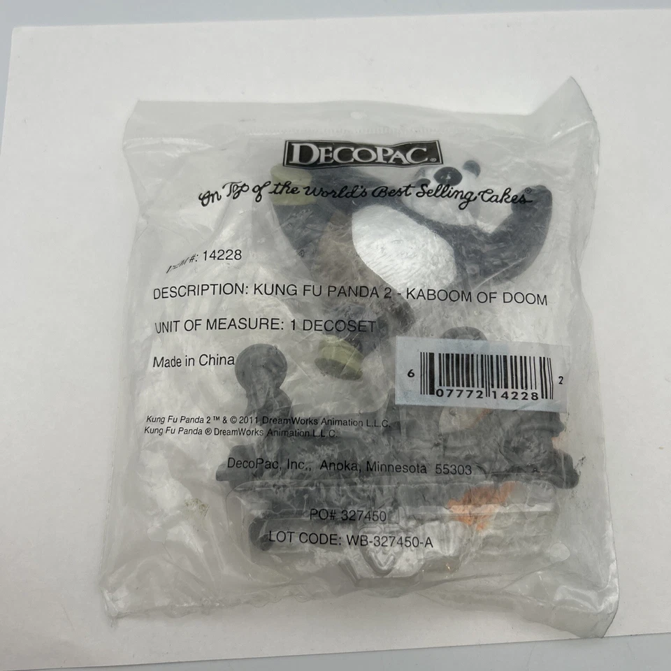 Halloween Kung Fu Panda 2 Kaboom of Doom Cake Topper Party Supplies