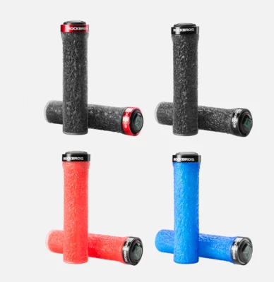 RockBros Fahrrad Lenkergriffe, Gelee Fahrradgriffe Lock-On Design Stoßdämpfend - Bild 1 von 4