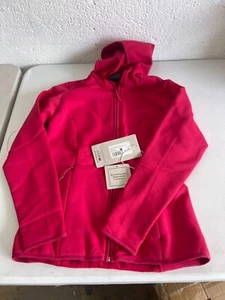 NWT Jack Wolfskin Womens Baiselberg Hooded Fz W Cranberry Full Zip Jacket Size S - Picture 1 of 10