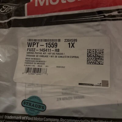 正品原始设备制造商福特天窗控制模块连接器摩托车 WPT1559 — 第 1/2 张图片