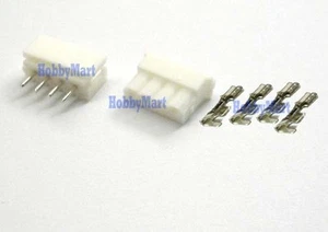 4-Pin 5264 2.5mm Micro Male Female Connector plug & Crimps x 10 sets - Picture 1 of 2