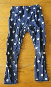 Girls Blue leggings with white dots 3-4yr(98-104cm) Pre-ownedπππ - Picture 1 of 3
