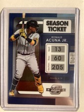 2022 Panini Chronicles Contenders Optic - Ronald Acuna Jr Season Ticket Card #24
