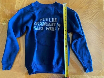 Vintage 90s Salt Fork Ohio Youth Dark Blue Sweatshirt Size Medium - Image 1 of 4