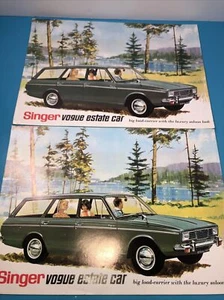 2 RARO FOLLETO DE VENTA DE AUTOS FAMILIARES CANTANTE VOGUE AÑOS 60 - Imagen 1 de 3