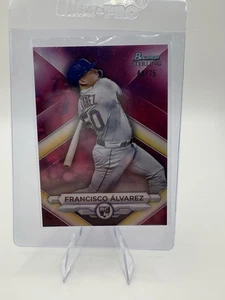 2023 Bowman Sterling Francisco Alvarez #BSR-12 Rookie RC Magenta Refractor /75 - Picture 1 of 2