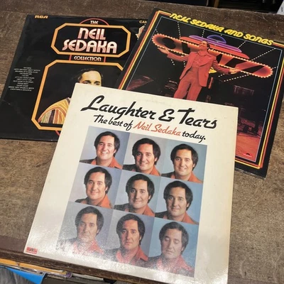 BULK BUY JOB LOT Neil Sedaka 3x 12” Vinyl Album Compilations Easy Listening 70s - Image 1 of 4
