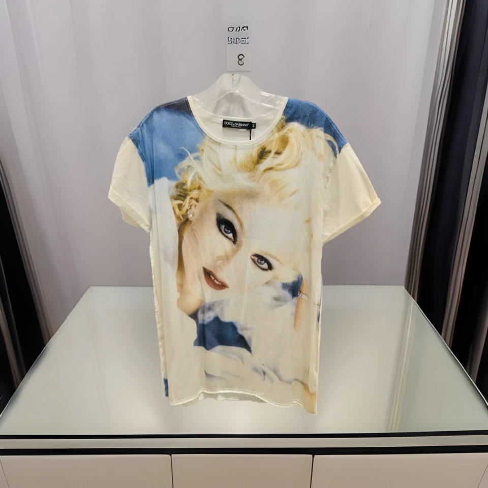 Camiseta Dolce & Gabbana X Madonna Nueva con Etiquetas Talla 40 EE. UU. 4 Gráfica Foto 1 de 1