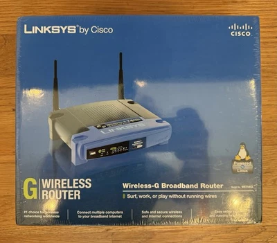 Linksys 2.4 GHZ Wireless-G Broadband Router Model WRT54GL NEW SEALED-Ships FAST! - Image 1 of 3