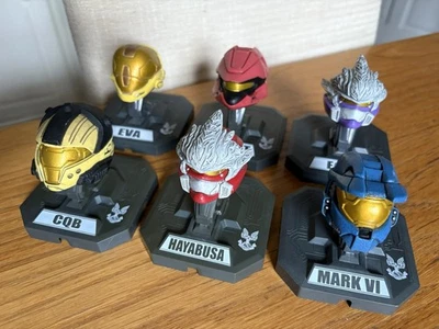 Halo 3 Replica Spartan Helmet Bundle McFarlane Toys - Hayabusa, EVA, CQB, Scout - Image 1 of 4
