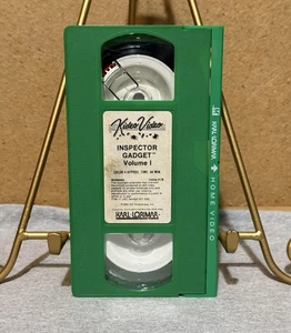 Inspector Gadget Volume 1 1985 Karl Lorimar Kideo Video VHS GREEN TAPE ONLY - Picture 1 of 6
