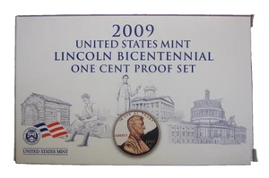 2009 United States Mint Lincoln Bicentennial One Cent Proof Set w/Box and COA - Picture 1 of 4
