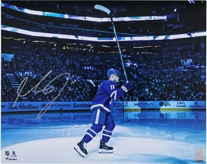 Max Domi Toronto Maple Leafs Autographed 16" x 20" Blue Jersey Intro Photograph - Picture 1 of 1