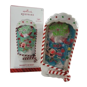 Hallmark Weihnachtsschmuck frecher oder schöner Flipper Magic Light Sound 2014 funktioniert - Bild 1 von 11