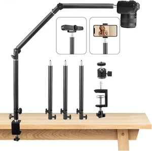 Schwerlast Overhead Kamera Tisch Halterung Ständer 14,5"-41" mit 1/4" Schraube, 3-Abschnitte - Bild 1 von 12