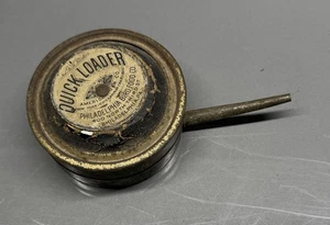 Antique "Quick Loader" Powder Pump Can ~American Can Co ~ Philadelphia Bird food - Picture 1 of 9