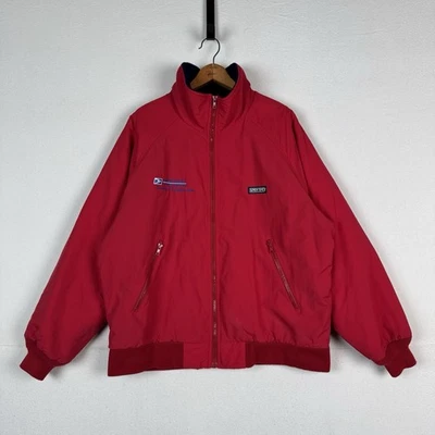 Lands End Squall Jacket United States Postal Service USPS Red Mens Size Large - Image 1 of 4