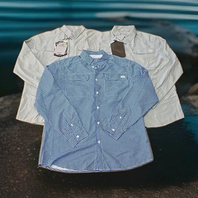 Mossy Oak EAC Elite NWT Lot Of 3 Fishing Shirts Mens Size Large Outdoor Sports  - Image 1 of 4