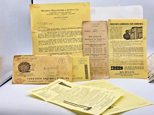1939 Hudson Machinery & Supply Co. Ephemera Lot of (5) Thresher Mill Supplies - Picture 1 of 10