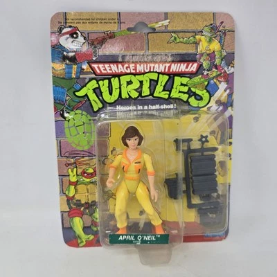 Reverso de 44 cartas TMNT April O'Neil canadiense francés vintage Playmates Canadá 1990 Foto 1 de 4