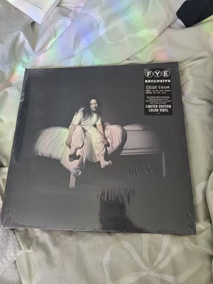 BLUE VINYL Billie Eilish WHEN WE ALL FALL ASLEEP WHERE DO WE GO FYE LP 0717 - Image 1 of 3