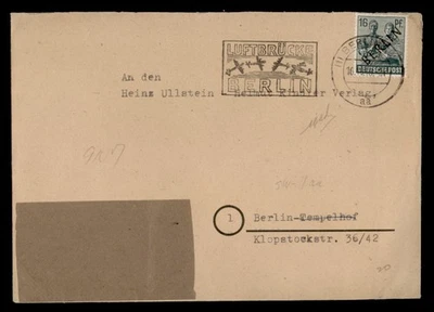 DR WHO 1948 GERMANY BERLIN OVPT SLOGAN CANCEL w21742 - Image 1 of 2