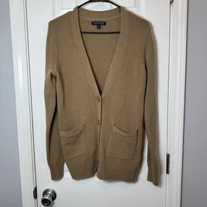 Banana Republic Brown Medium Cardigan Sweater V-Neck Grandpa Wool/Cashmere - Picture 1 of 6