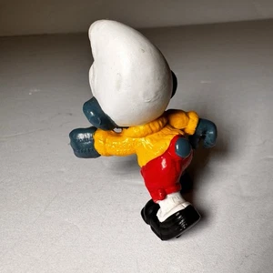 Skier Smurf Vintage Schleich Figure Toy Skiing Figurine 1978 Peyo No Skis - Picture 1 of 4