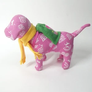 Victoria's Secret Pop cane rosa con sciarpa e zaino peluche - Foto 1 di 7