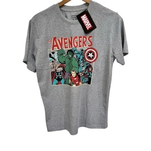 NWT Marvel Avengers Men's Gray Graphic T-Shirt Size M Short Sleeve NWT - Picture 1 of 4