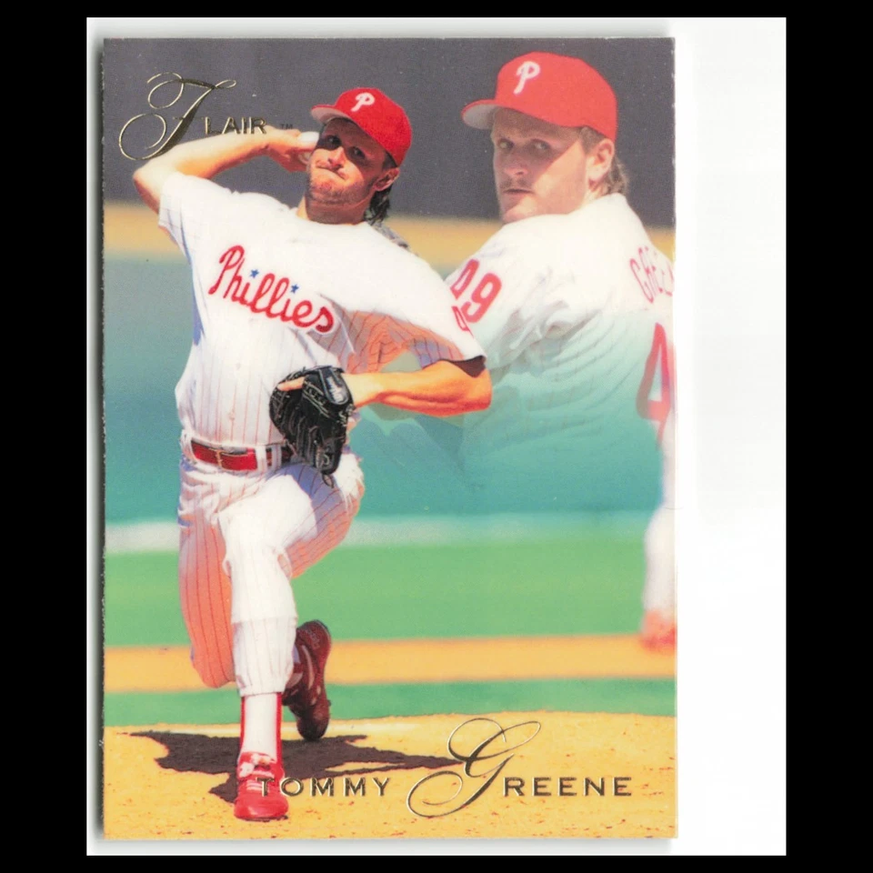 Tommy Greene #101 1993 Flair Philadelphia Phillies Baseball Card MLB NM - Image 1 of 3