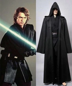 Hot Star Wars Obi-Wan Kenobi Jedi Ver. Gown Pants Hoodie Black Simple Version - Picture 1 of 10
