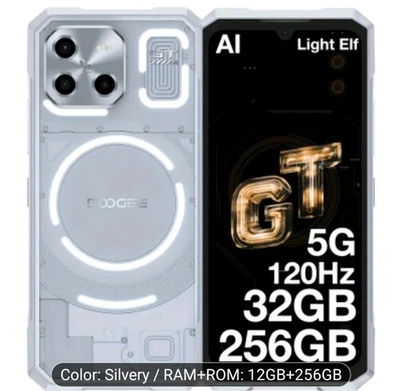 DOOGEE Blade GT AI 5G Rugged Phone Unlocked 32GB+256GB Android 14 6.72" 120Hz - Image 1 of 3
