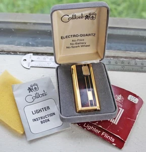 Vintage Colibri Electro Quartz Cigarette Lighter In Box & Papers - Picture 1 of 10