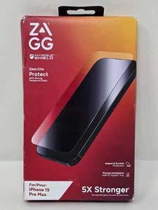 ZAGG InvisibleShield Glass Elite Screen Protector for Apple iPhone 15 Pro Max - Photo 1 sur 2