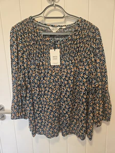 White Stuff Women's Daniella Shirred Top. Size 16 - Picture 1 of 6