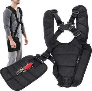 Double Shoulder Strimmer Padded Belt Harness Strap for Brush Cutter& Trimmer - Picture 1 of 7